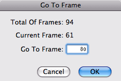 Geo3D: Go To Frame dialog
